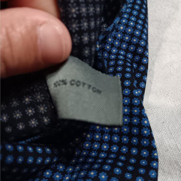 Johnston & Murphy Men's Large Button Down Long Sleeve Shirt Top - Picture 7 of 8